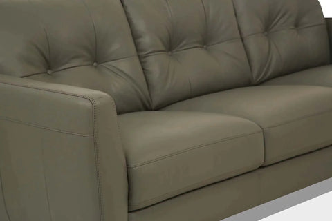 Radwan Pesto Green Leather Sofa Model 54960 By ACME Furniture