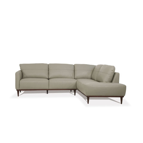 ACME Tampa Airy Green Leather Tampa Sectional Sofa Model 54975