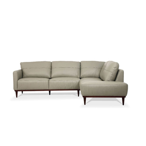 ACME Tampa Airy Green Leather Tampa Sectional Sofa Model 54975