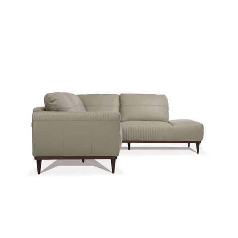 ACME Tampa Airy Green Leather Tampa Sectional Sofa Model 54975