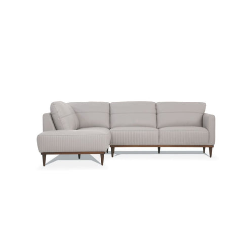 ACME Tampa Pearl Gray Leather Tampa Sectional Sofa Model 54990