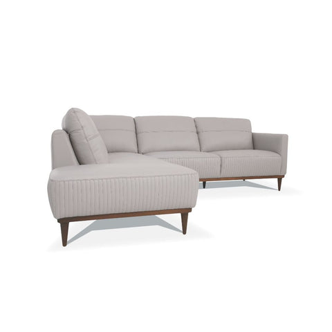 ACME Tampa Pearl Gray Leather Tampa Sectional Sofa Model 54990