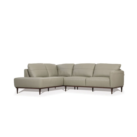 ACME Tampa Airy Green Leather Tampa Sectional Sofa Model 54995