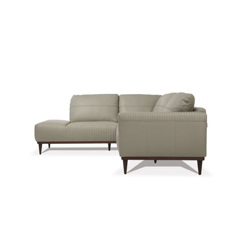 ACME Tampa Airy Green Leather Tampa Sectional Sofa Model 54995