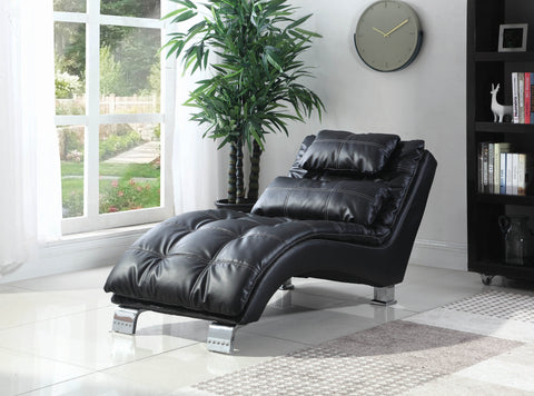 Coaster Dilleston Upholstered Chaise Black Model 550075