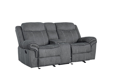 ACME Zubaida Two Tone Gray Velvet Zubaida Loveseat Model 55026