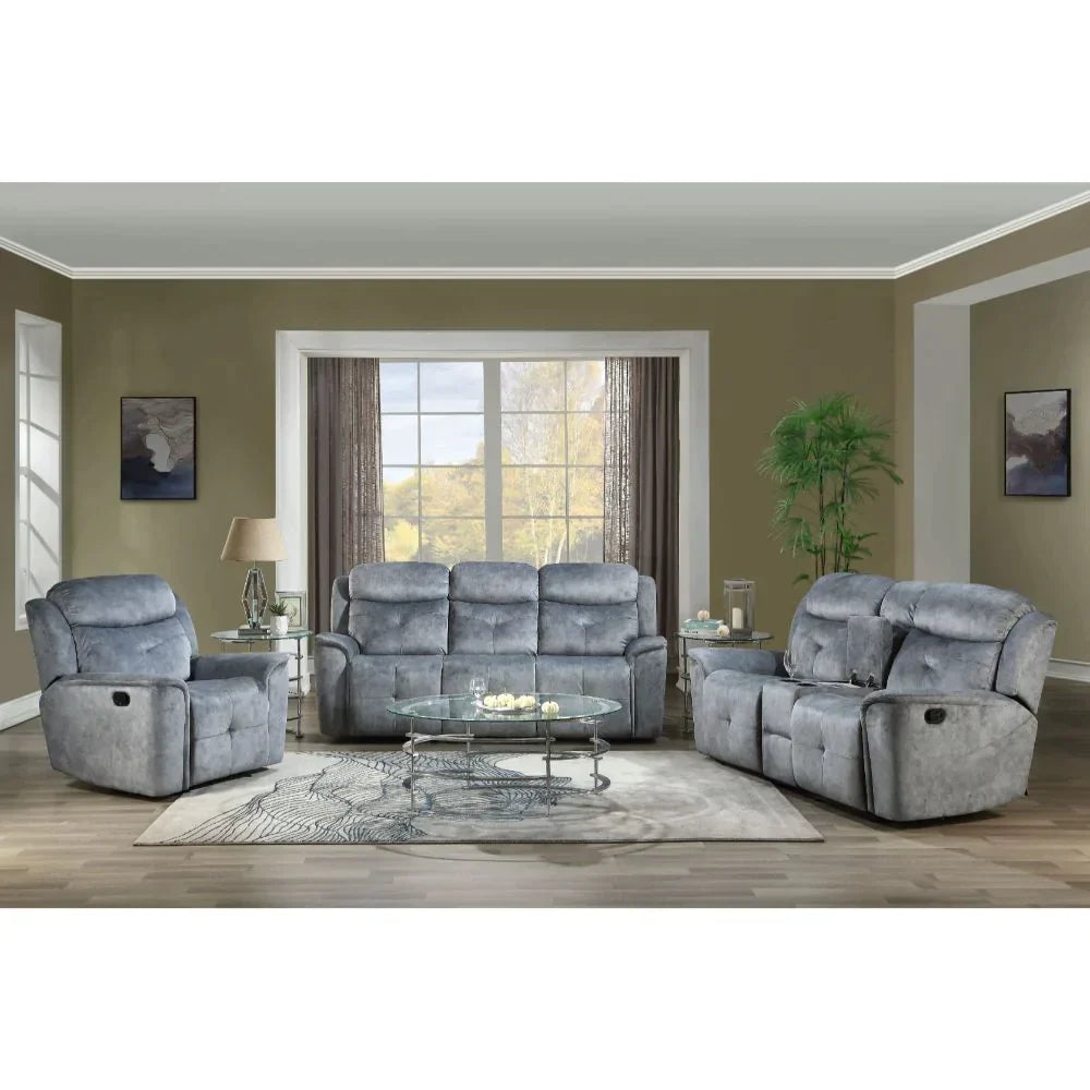 Mariana Silver Gray Fabric Sofa Model 55030 By ACME Furniture