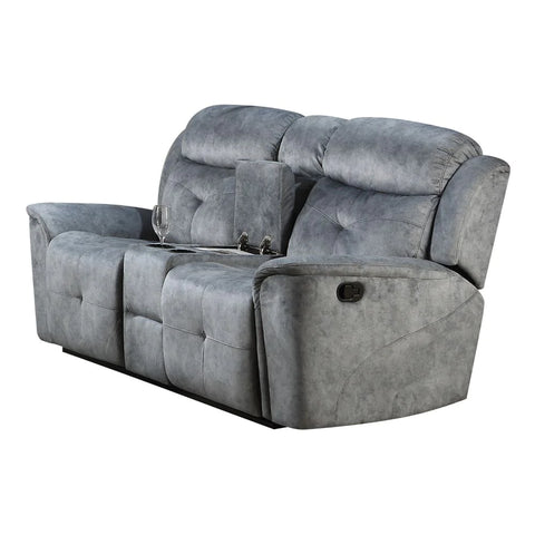 Mariana Silver Gray Fabric Loveseat Model 55031 By ACME Furniture