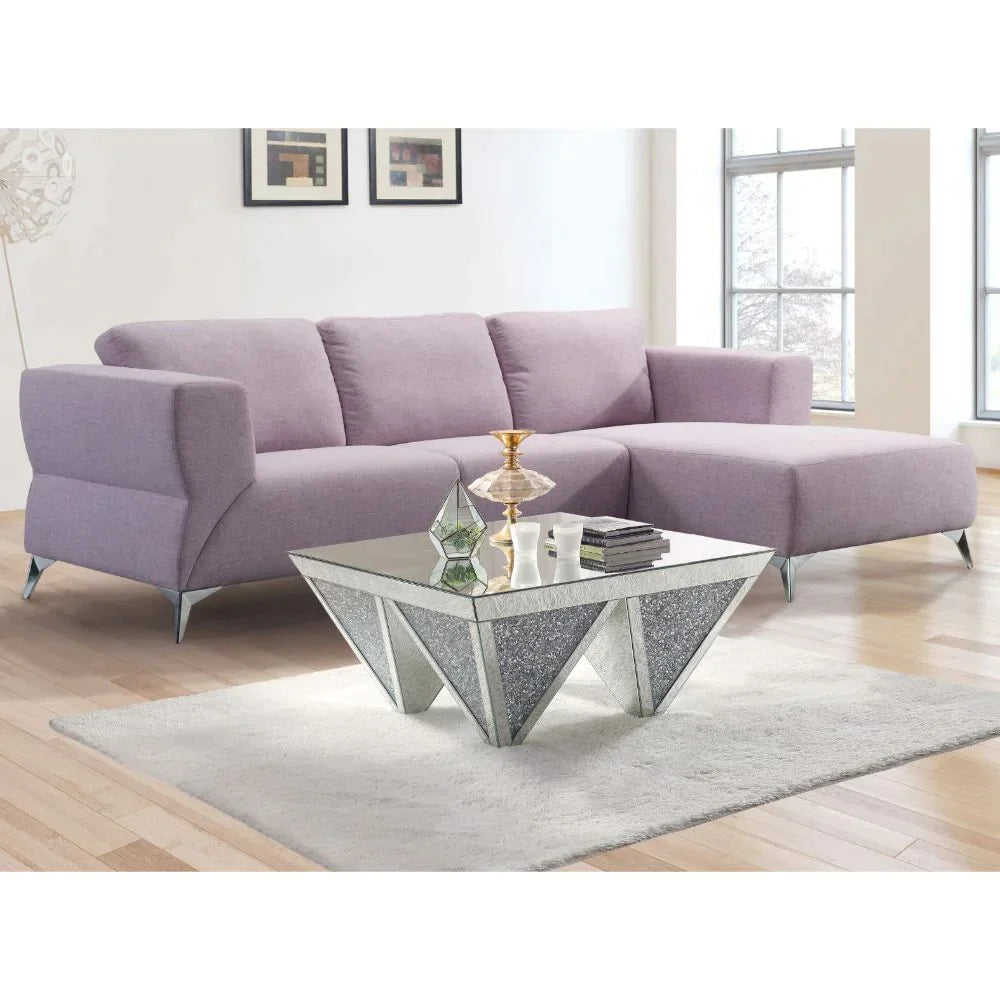 Josiah Pale Berries Fabric Sectional Sofa Model 55090 By ACME Furniture