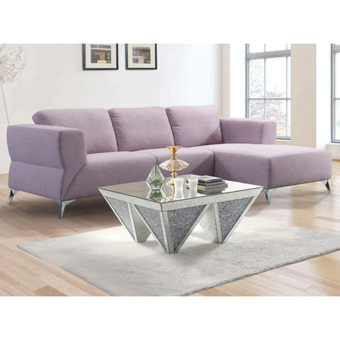 Josiah Pale Berries Fabric Sectional Sofa Model 55090 By ACME Furniture