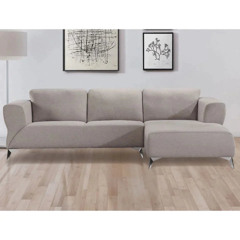 Josiah Sand Fabric Sectional Sofa Model 55095 By ACME Furniture