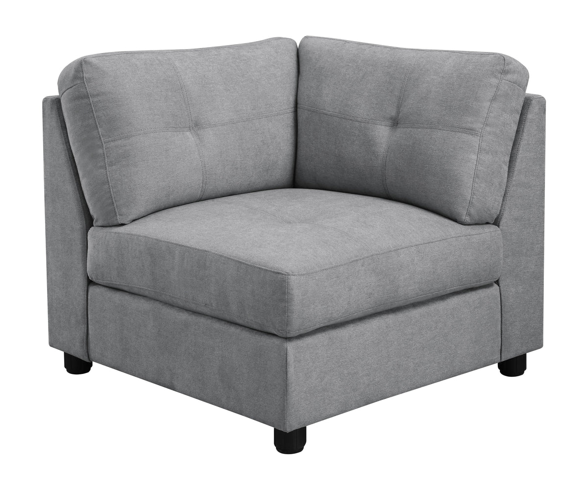 Coaster Claude Tufted Cushion Back Armless Chair Dove Model 551004