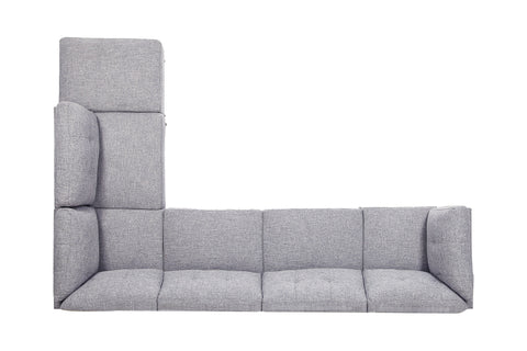 Coaster Churchill Button Tufted Corner Sofa Grey Model 551301