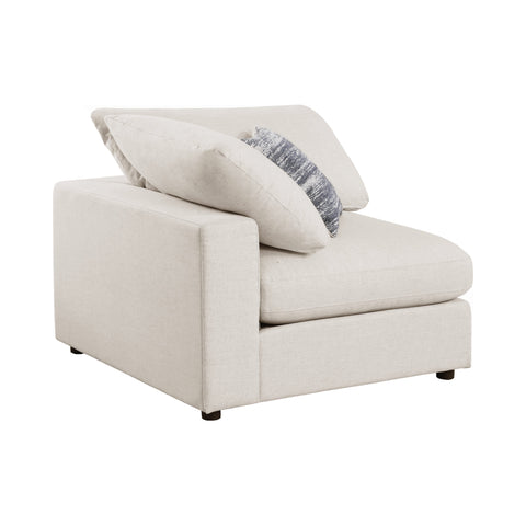Coaster Serene Upholstered Armless Chair Beige Model 551321