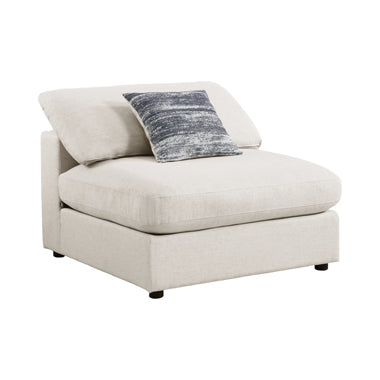 Coaster Serene Upholstered Armless Chair Beige Model 551321