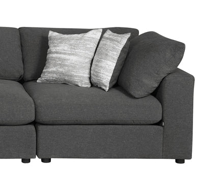 Coaster Serene 6-piece Upholstered Modular Sectional Charcoal Model 551324-SET