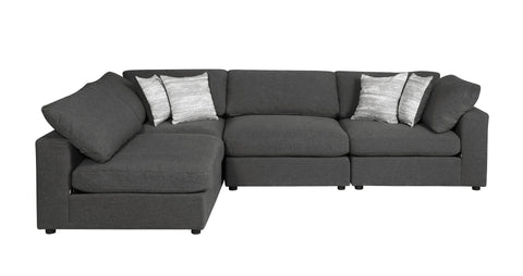 Coaster Serene 4-piece Upholstered Modular Sectional Charcoal Model 551324-SETA