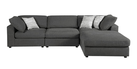 Coaster Serene 6-piece Upholstered Modular Sectional Charcoal Model 551324-SET