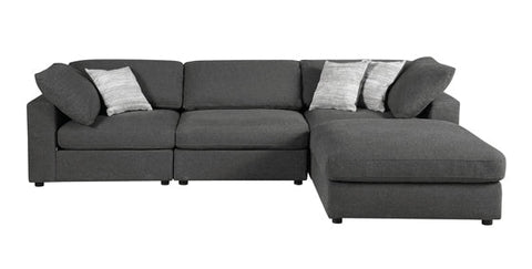 Coaster Serene 6-piece Upholstered Modular Sectional Charcoal Model 551324-SET