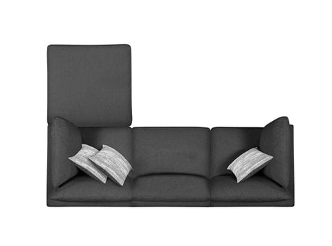 Coaster Serene 6-piece Upholstered Modular Sectional Charcoal Model 551324-SET