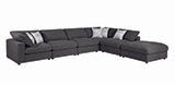Coaster Serene Upholstered Corner Charcoal Model 551325