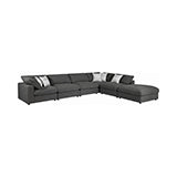 Coaster Serene Upholstered Rectangular Ottoman Charcoal Model 551326