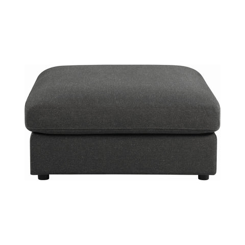 Coaster Serene Upholstered Rectangular Ottoman Charcoal Model 551326