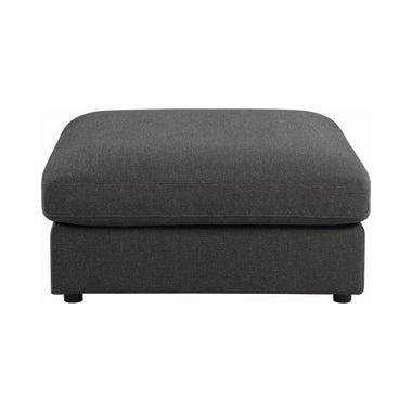Coaster Serene Upholstered Rectangular Ottoman Charcoal Model 551326