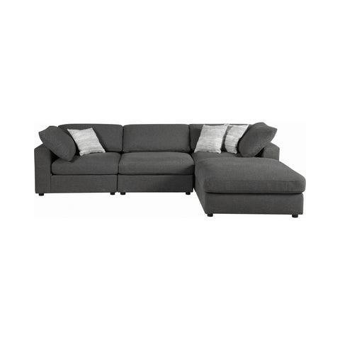 Coaster Serene Upholstered Rectangular Ottoman Charcoal Model 551326