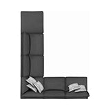 Coaster Serene Upholstered Rectangular Ottoman Charcoal Model 551326