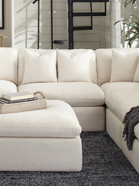 Coaster Hobson Cushion Back Armless Chair Off-White Model 551451