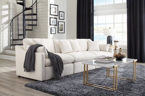 Coaster Hobson Cushion Back Armless Chair Off-White Model 551451