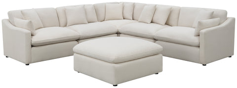 Coaster Hobson Cushion Seat Ottoman Off-White Model 551453