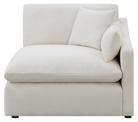 Coaster Hobson Sloped Track Arms RAF Chair Off-White Model 551454RAF