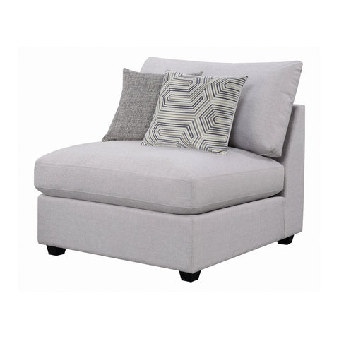 Coaster Cambria Upholstered Armless Chair Grey Model 551511