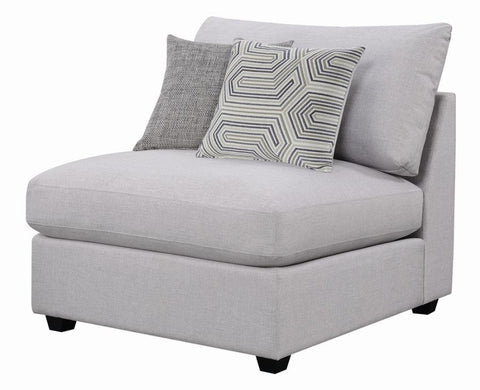 Coaster Cambria Upholstered Armless Chair Grey Model 551511