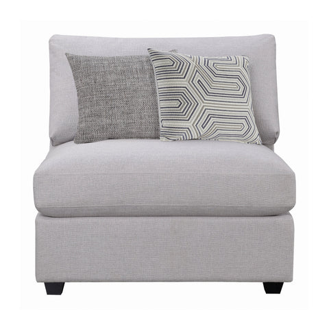 Coaster Cambria Upholstered Armless Chair Grey Model 551511