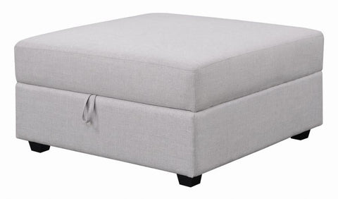 Coaster Cambria Square Storage Ottoman Grey Model 551513
