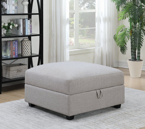 Coaster Cambria Square Storage Ottoman Grey Model 551513