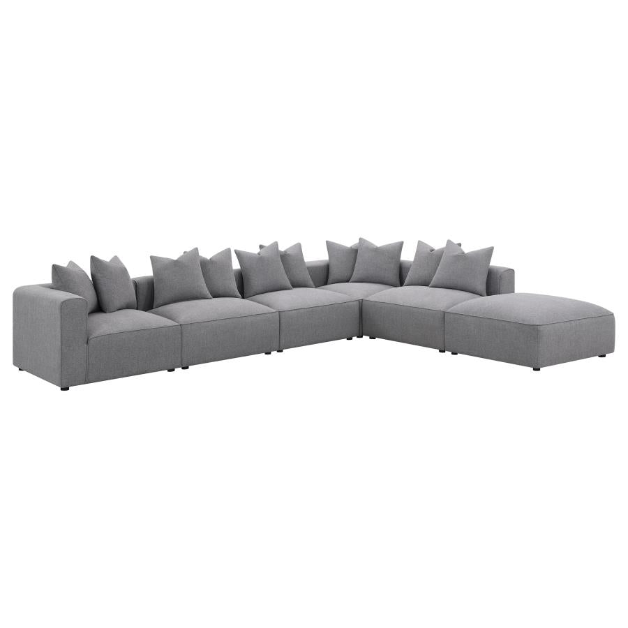 Coaster Jennifer 6-piece Tight Seat Modular Sectional Grey Model 551594-SET
