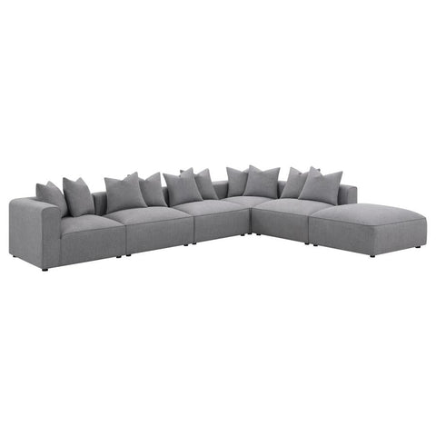 Coaster Jennifer 6-piece Tight Seat Modular Sectional Grey Model 551594-SET