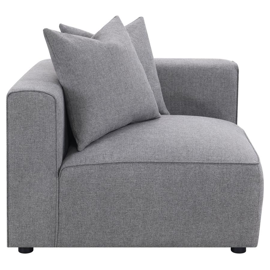 Coaster Jennifer Tight Seat Corner Chair Grey Model 551595