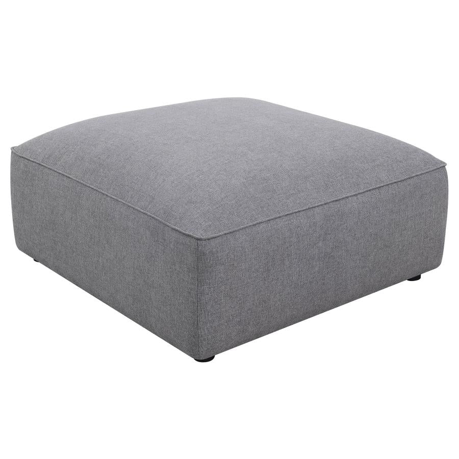 Coaster Jennifer Square Upholstered Ottoman Grey Model 551596