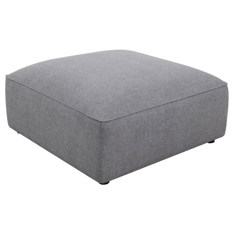 Coaster Jennifer Square Upholstered Ottoman Grey Model 551596