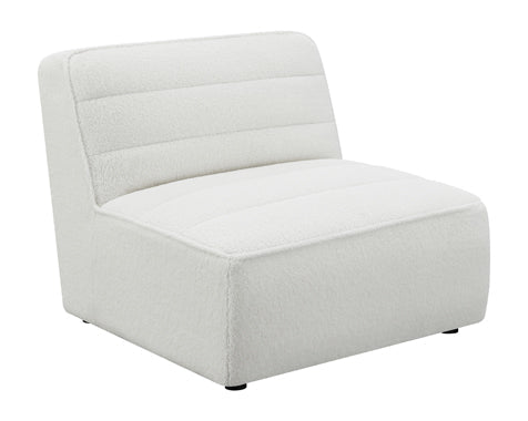 Coaster Sunny Upholstered  Armless Chair Natural Model 551621