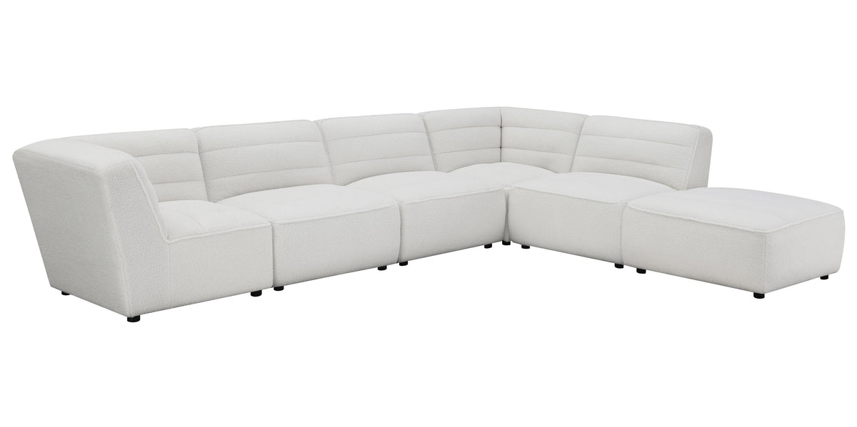 Coaster Sunny Upholstered  Armless Chair Natural Model 551621
