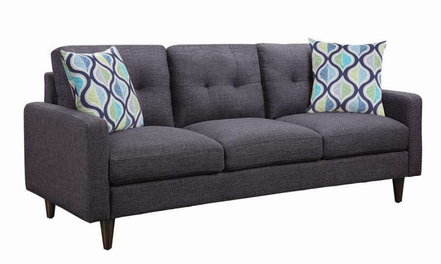 Coaster Watsonville Tufted Back Sofa Grey Model 552001