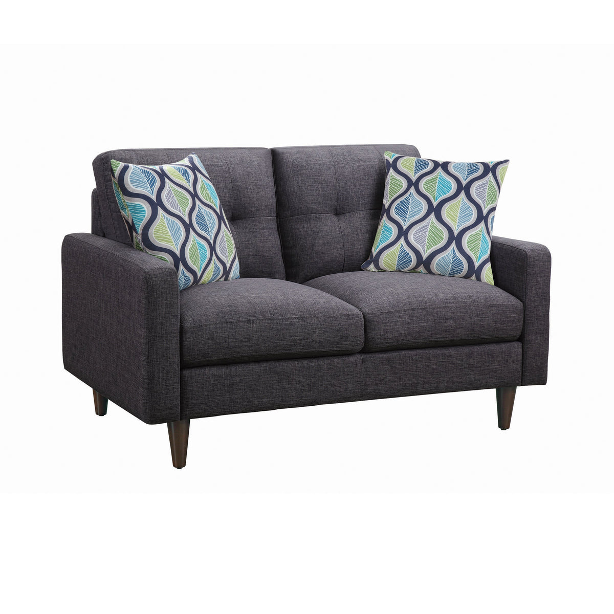 Coaster Watsonville Tufted Back Loveseat Grey Model 552002
