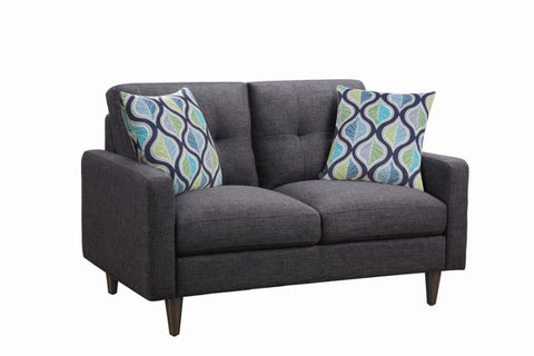 Coaster Watsonville Tufted Back Loveseat Grey Model 552002