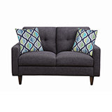 Coaster Watsonville Tufted Back Loveseat Grey Model 552002
